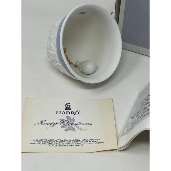 LLADRO LTD EDT. 1990 ANNUAL BLUE CHRISTMAS Nativity BELL, BRAND NEW, MINT in BOX - Picture 6 of 8
